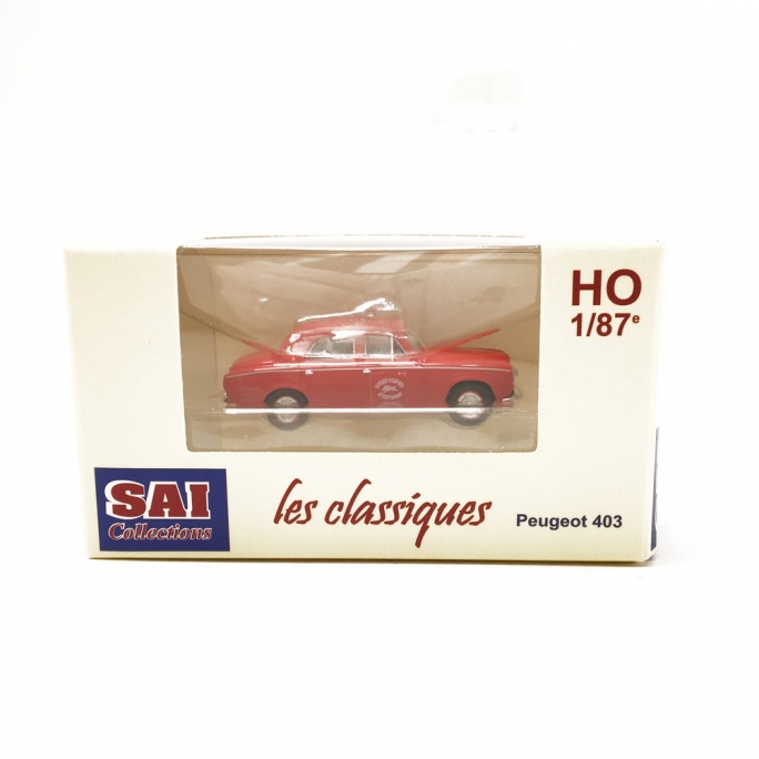 Peugeot 403 Pompiers des Ardennes 1959-HO 1/87-SAI 6225