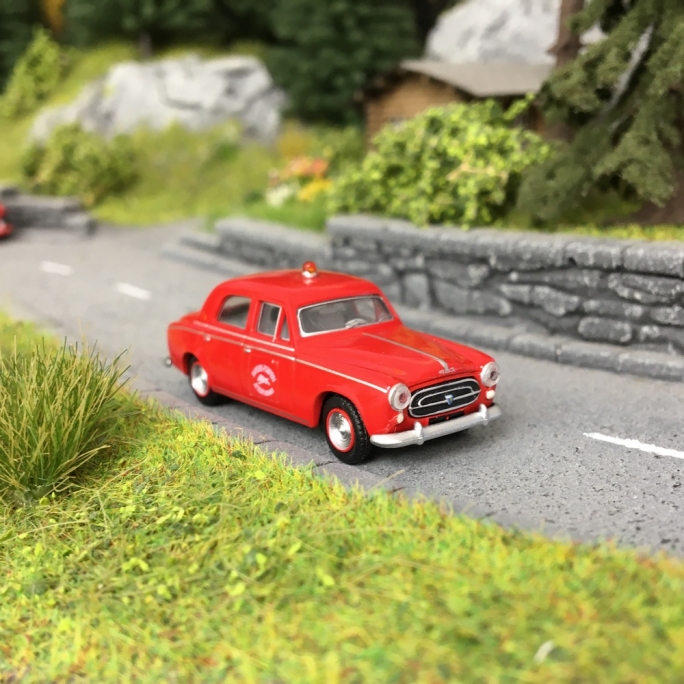 Peugeot 403 Pompiers des Ardennes 1959-HO 1/87-SAI 6225