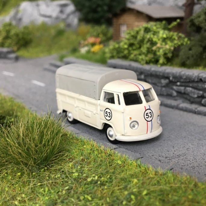 Combi VW T1 N°53 "benne" baché-HO 1/87-SCHUCO 452650300