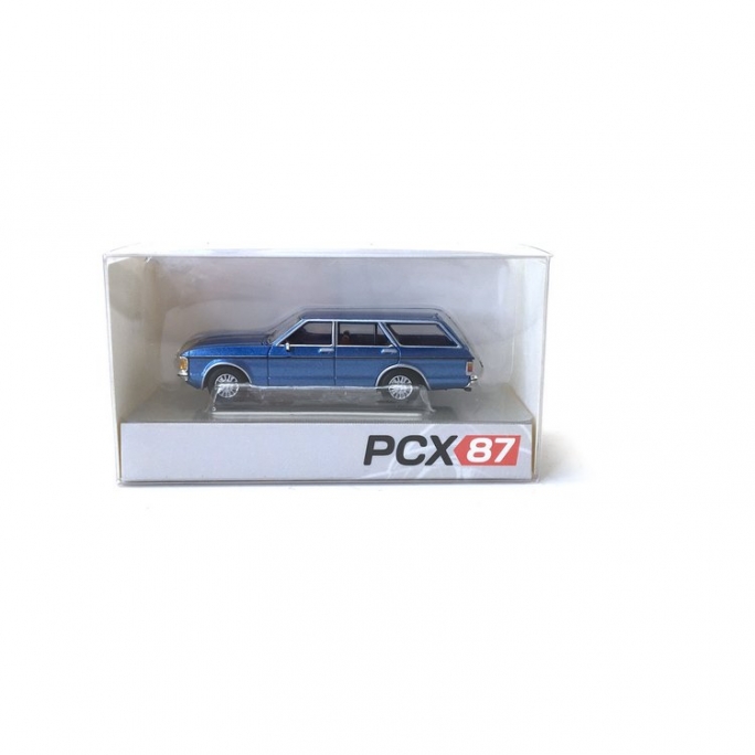 Ford Granada MK1 Break Bleu Métal-HO 1/87-PCX87 0035