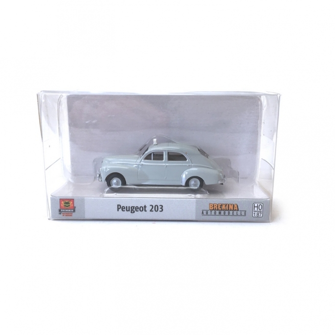 Peugeot 203 TAXI Gris Perle - HO 1/87 - BREKINA 2510