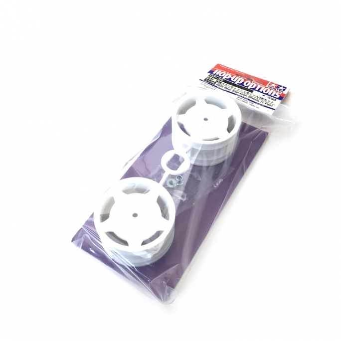 2 Jantes Arr Blanches TT02B - 1/10 - TAMIYA 53086