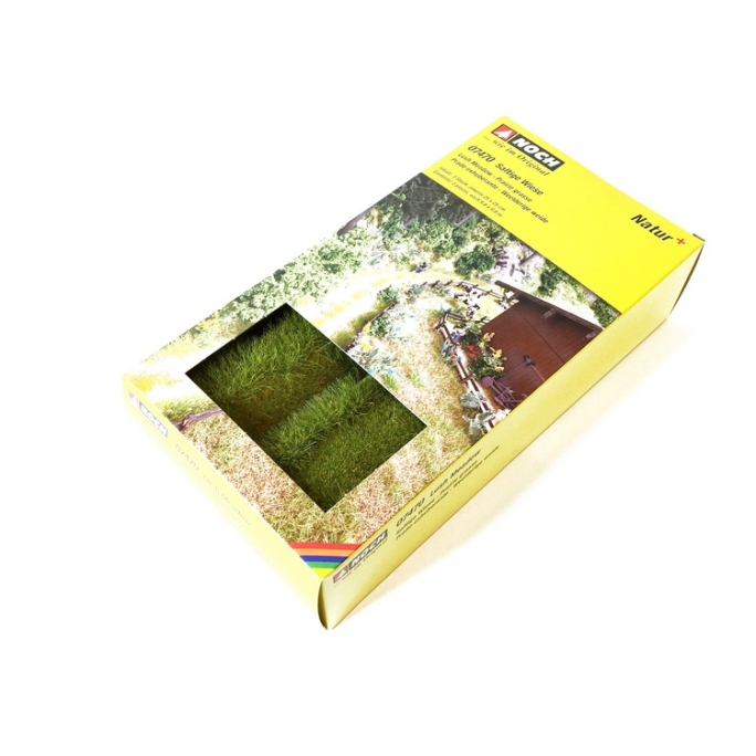 2 Tapis d'Herbe Prairie 25 x 25 cm "NATUR +"-HO-1/87-NOCH 07470