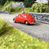 Volkswagen Coccinelle Split 1952 Rouge-HO 1/87-BUSCH 52901