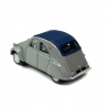 Citroën 2 CV AZLP 1958 grise, capote bleu foncé fermée -HO 1/87-SAI 6001