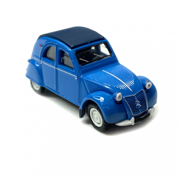 Citroën 2 CV AZLP 1958 bleu glacier, capote bleu foncé fermée -HO 1/87-SAI 6003