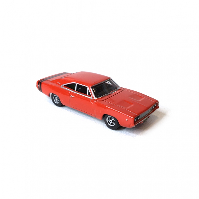 Dodge Charger 1968 Orange / Noire-HO-1/87-OXFORD 29436