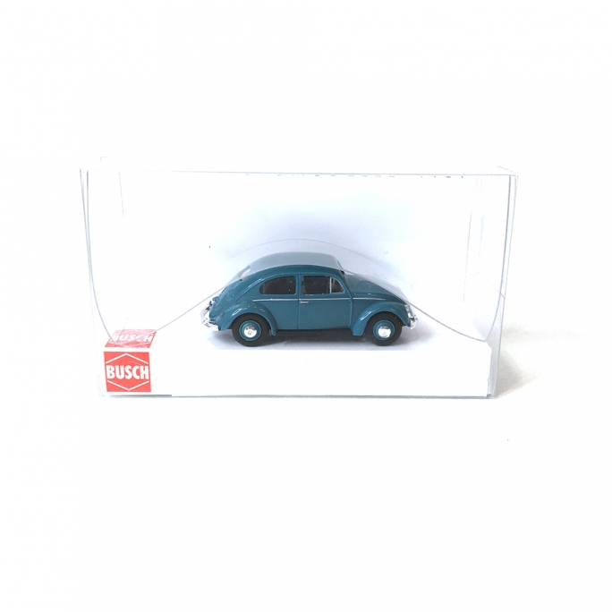 Volkswagen Coccinelle Ovale 1955 Bleue-HO 1/87-BUSCH 52950