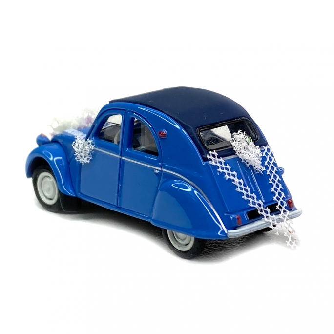 Citroën 2 CV AZLP 1958 voiture des mariés -HO 1/87-SAI 6025