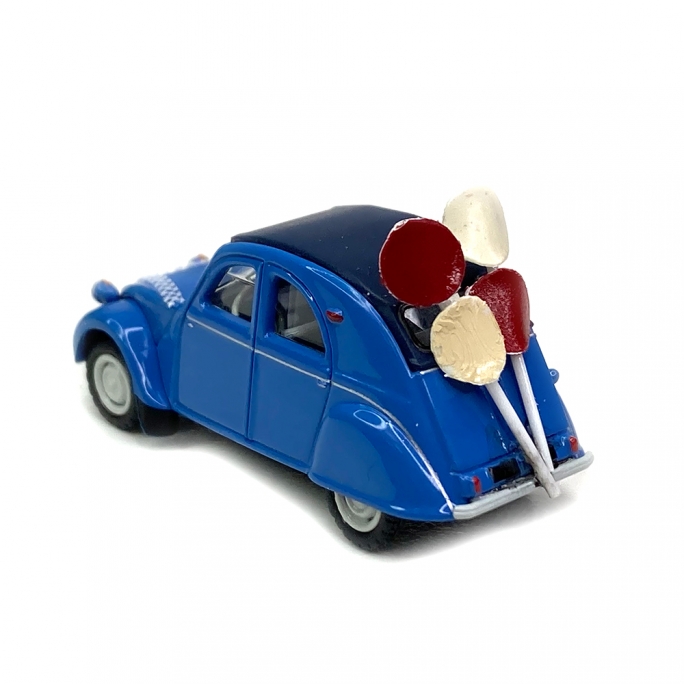 Citroën 2 CV AZLP 1958 voiture des mariés -HO 1/87-SAI 6026