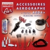 Coffret accessoires aérographe, nettoyage + UC01 - PRINCE AUGUST AE04+