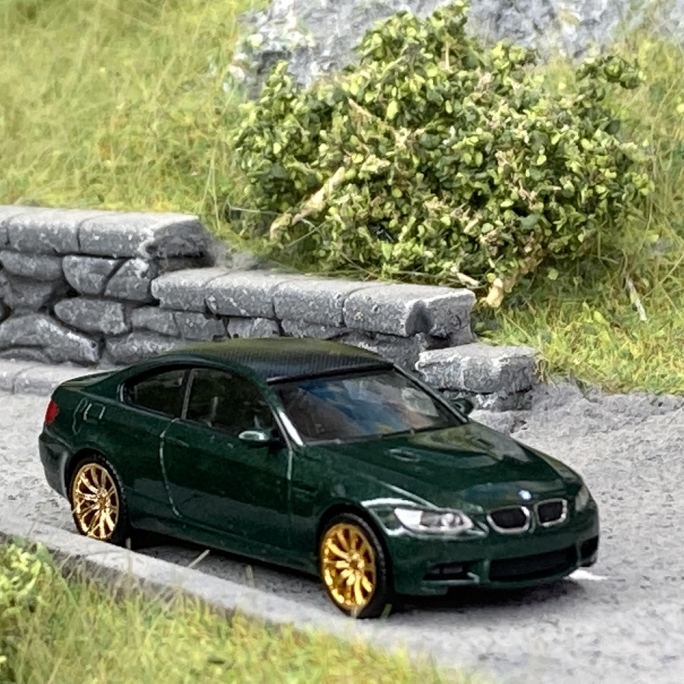 BMW M3 Coupé, Verte / Or - HERPA 33862002 - HO 1/87