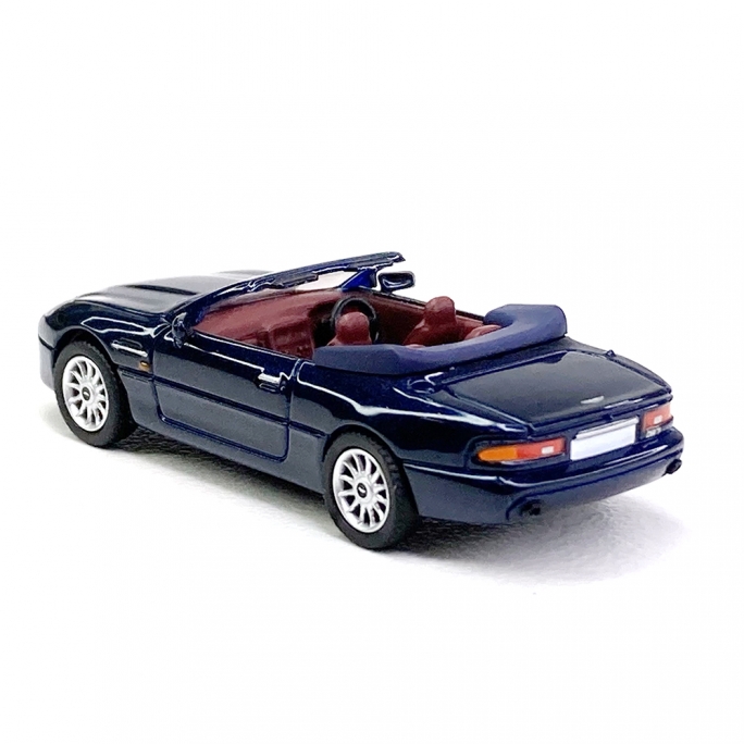 Aston Martin DB7 Cabriolet Bleu foncé métal - PCX870147 - HO 1/87