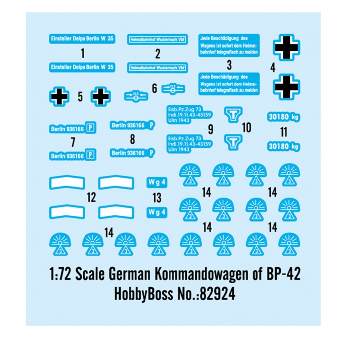 Train blindé german Kommandowagen of BP-42  - 1/72 - HOBBYBOSS 82924