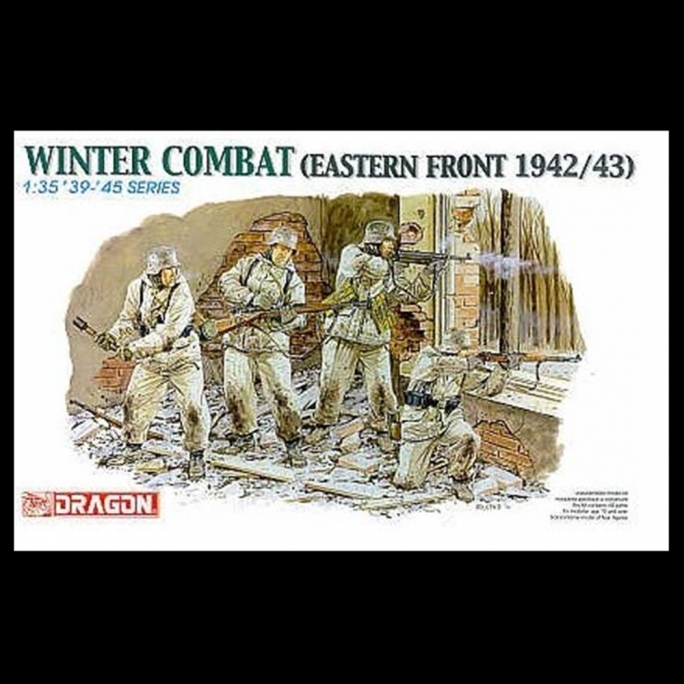 4 figurines sur le front en hiver 42/43  - 1/35 - DRAGON 6154