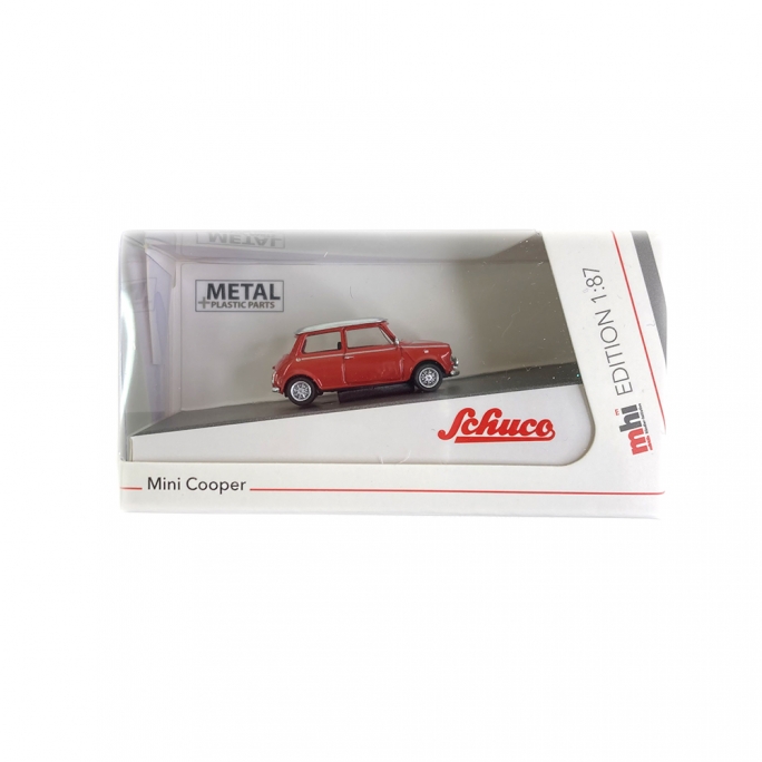 Austin Mini Cooper rouge  - SCHUCO 452665904 - HO 1/87