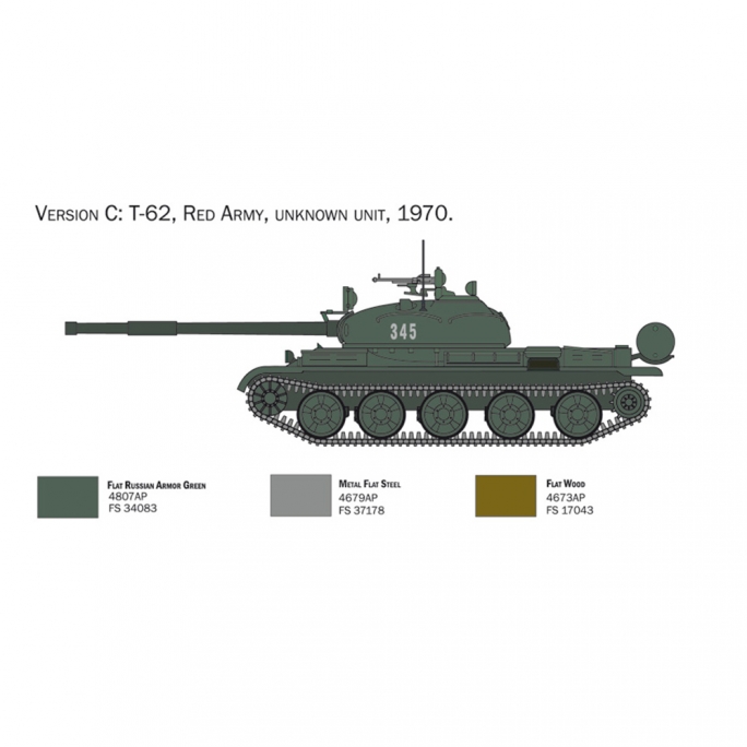 Tank Soviétique T-62 - ITALERI 7006 - 1/72