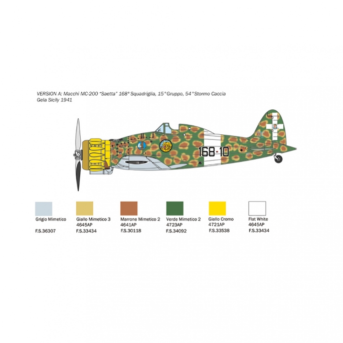 Avion de chasse MC.200 Foudre / Saetta - ITALERI 2815 - 1/48