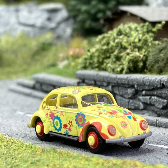 Coccinelle, VW, Split "Hippies" - BUSCH 52963 - HO 1/87