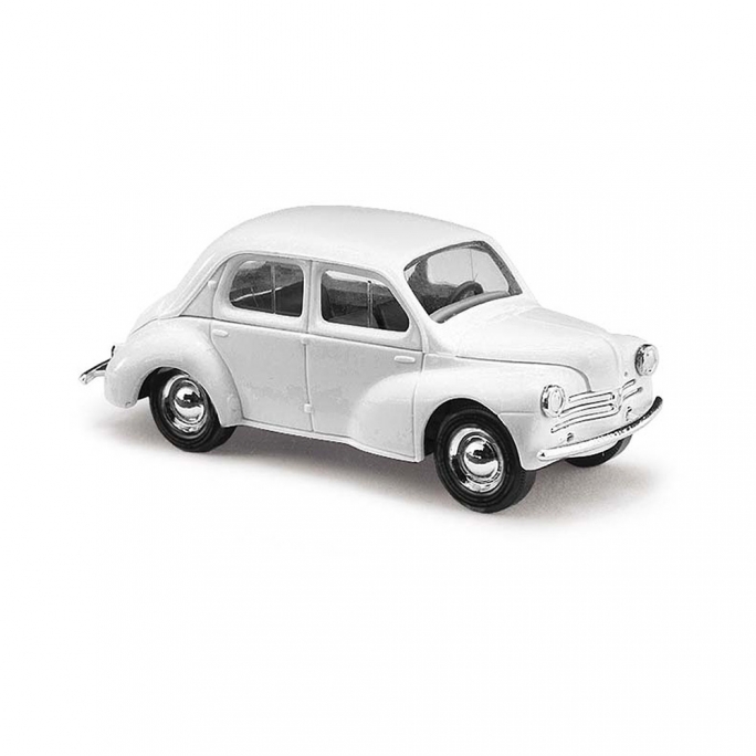 Renault 4CV, En kit, Blanc - BUSCH 60214 - HO 1/87