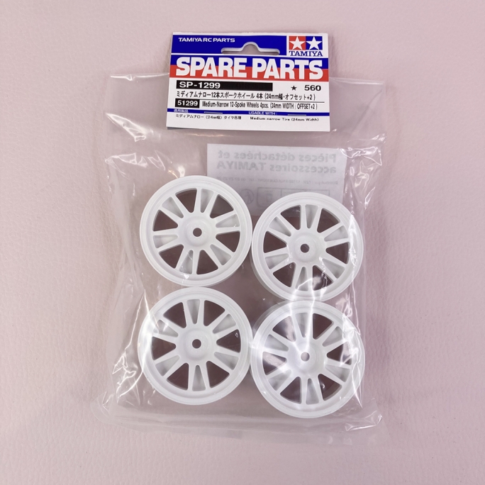 Jantes Eclipse Advan SC430, 24,6mm / +2 mm (x4) - TAMIYA 51299