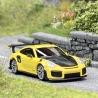 Porsche 911 GT2 RS 2018 Jaune Carbone - MINICHAMPS 870 068124 - HO 1/87