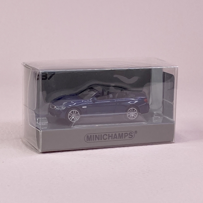 BMW M4 Cabriolet 2015, Bleu métal - MINICHAMPS 870 027232 - HO 1/87