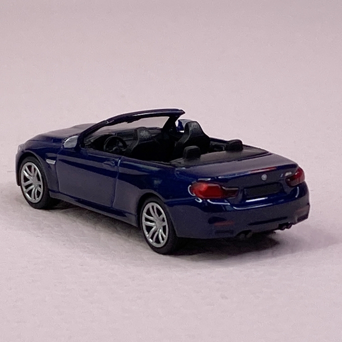 BMW M4 Cabriolet 2015, Bleu métal - MINICHAMPS 870 027232 - HO 1/87