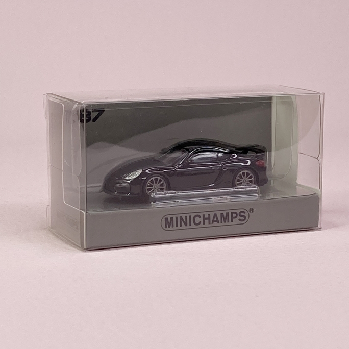 Porsche Cayman GT4 Noir 2016 - MINICHAMPS 870 066121 - HO 1/87