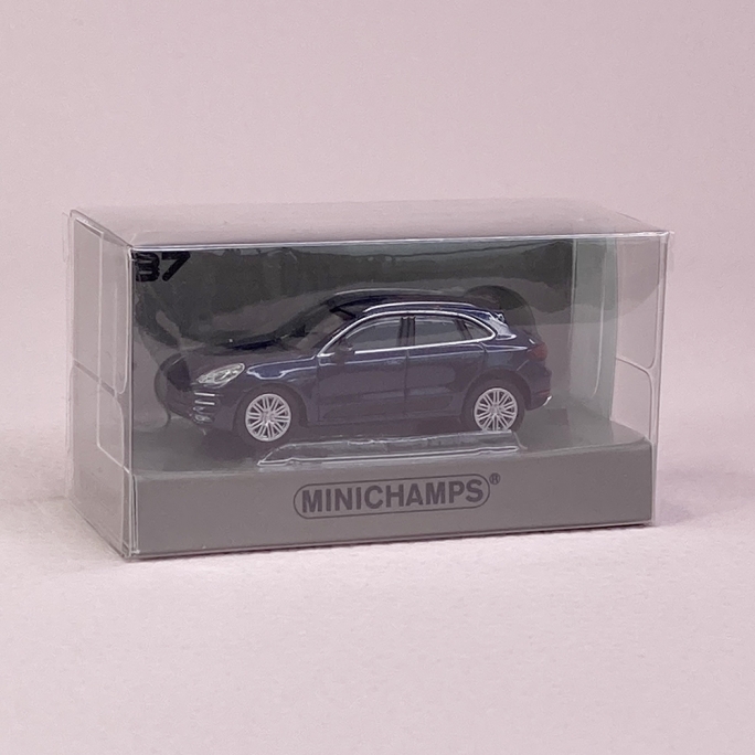 Porsche Macan Turbo 2013 Bleu métallisé - MINICHAMPS 870 067004 - HO 1/87