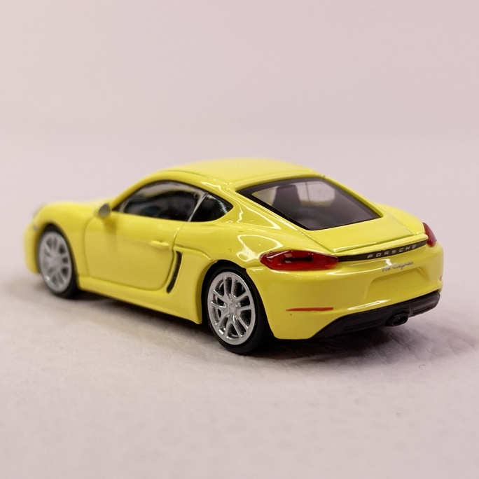 Porsche 718 Cayman 2016 Jaune - MINICHAMPS 870 065224 - HO 1/87