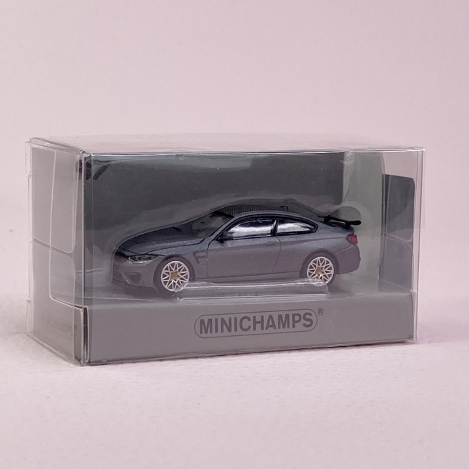 BMW M4 GTS 2016 Gris Mat métallisé - MINICHAMPS 870 02700 - HO 1/87