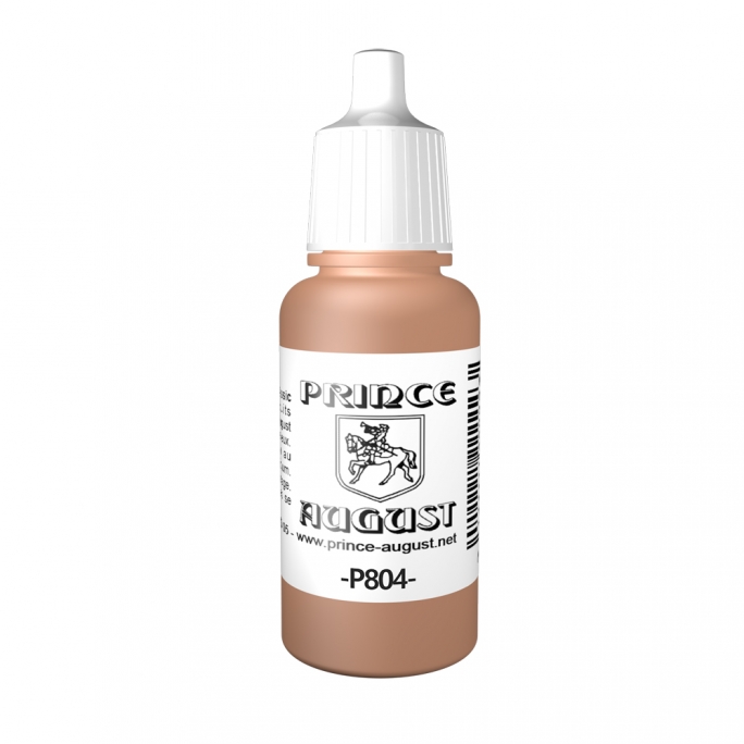 Peinture Acrylique, 17ml, Beige Rouge - PRINCE AUGUST P804