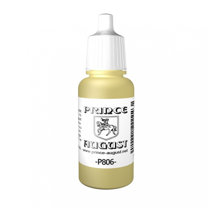 Peinture Acrylique, 17ml, Jaune Allemand - PRINCE AUGUST P806