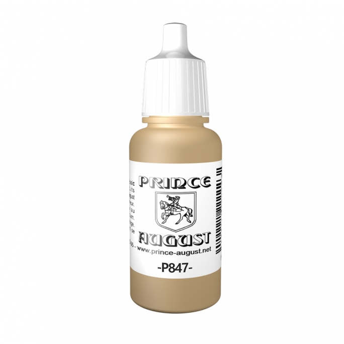 Peinture Acrylique, 17ml, Sable Foncé - PRINCE AUGUST P847