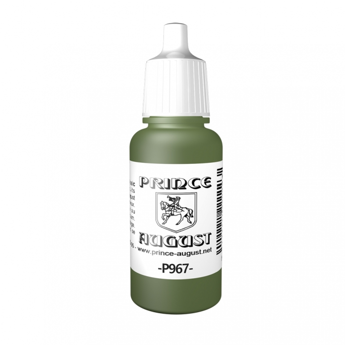 Peinture Acrylique, 17ml, Vert Olive - PRINCE AUGUST P967