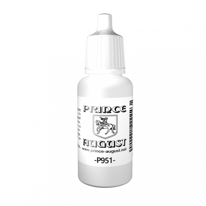 Peinture Acrylique, 17ml, Blanc - PRINCE AUGUST P951