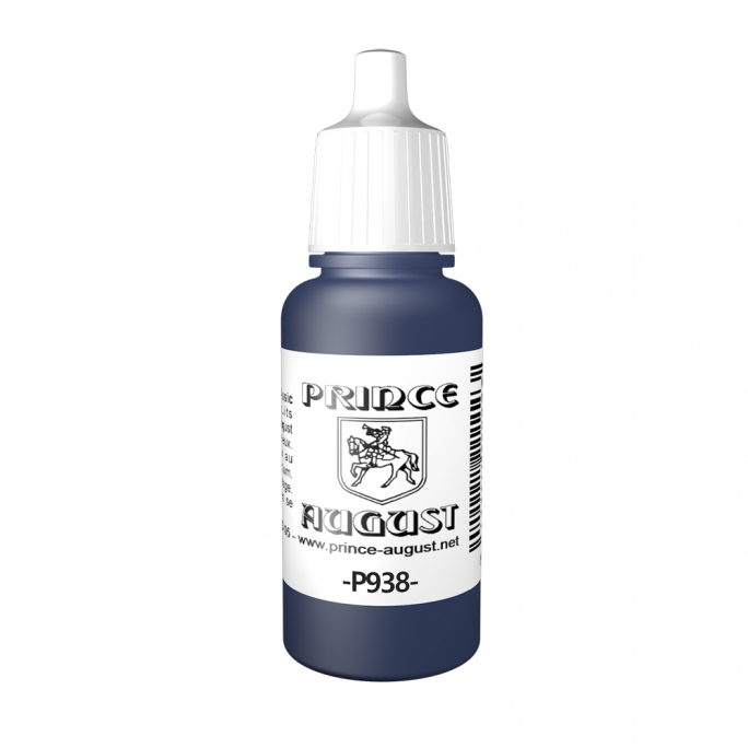 Peinture Acrylique, 17ml, Bleu Transparent - PRINCE AUGUST P938