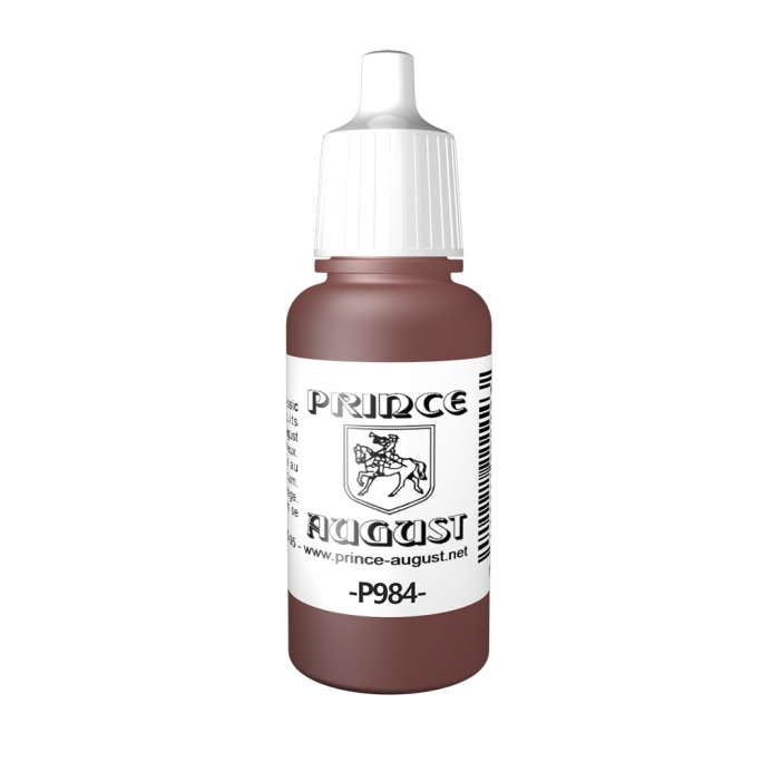 Peinture Acrylique, 17ml, Marron Mat - PRINCE AUGUST P984