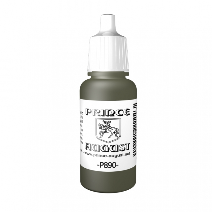 Peinture Acrylique, 17ml, Vert Réfractaire - PRINCE AUGUST P890