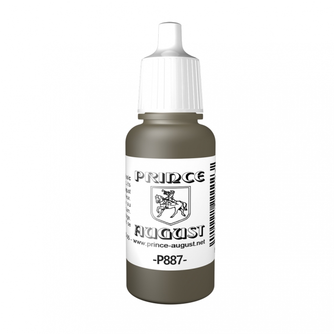 Peinture Acrylique, 17ml, Marron Violet - PRINCE AUGUST P887