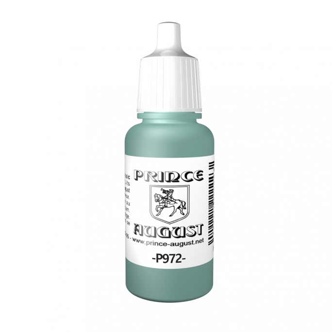 Peinture Acrylique, 17ml, Vert Bleu Pâle - PRINCE AUGUST P972