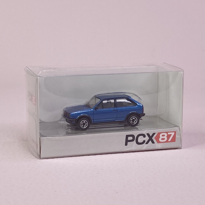 Volskwagen Polo II, Coupé G40, Bleu métal - PCX 870203 - HO 1/87