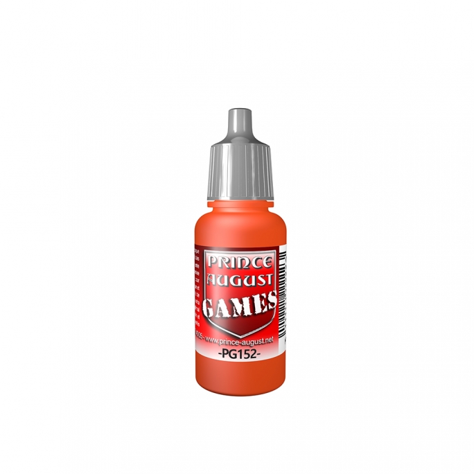 Peinture Acrylique, 17ml, Extra Opaque Orange - PRINCE AUGUST PG152