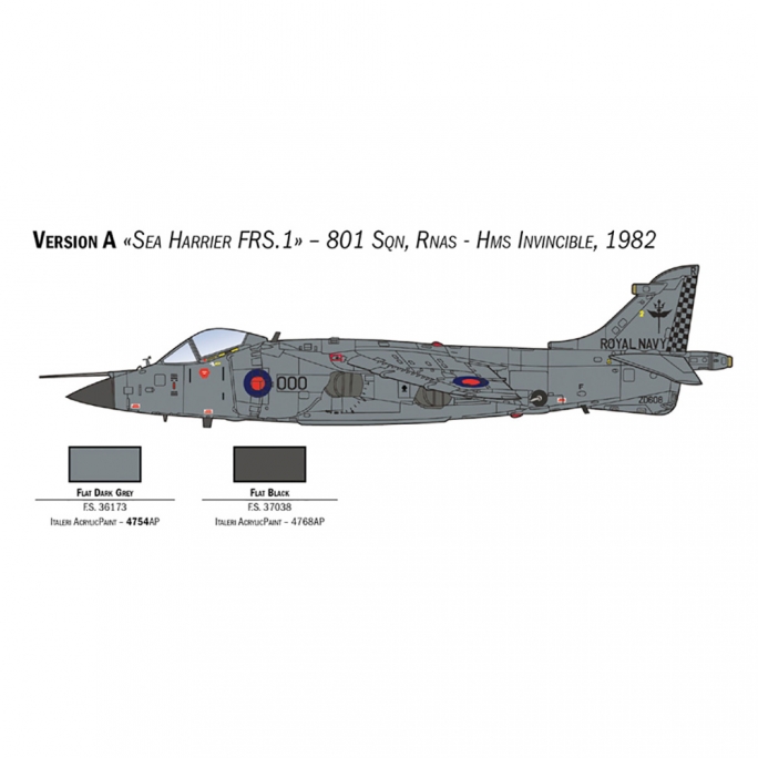 Avion FRS.1 Sea Harrier - ITALERI 1236 - 1/72