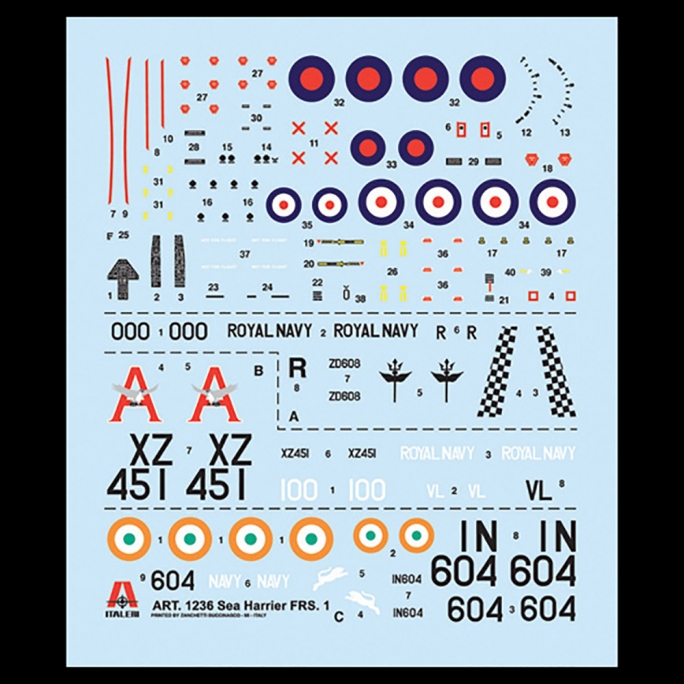 Avion FRS.1 Sea Harrier - ITALERI 1236 - 1/72