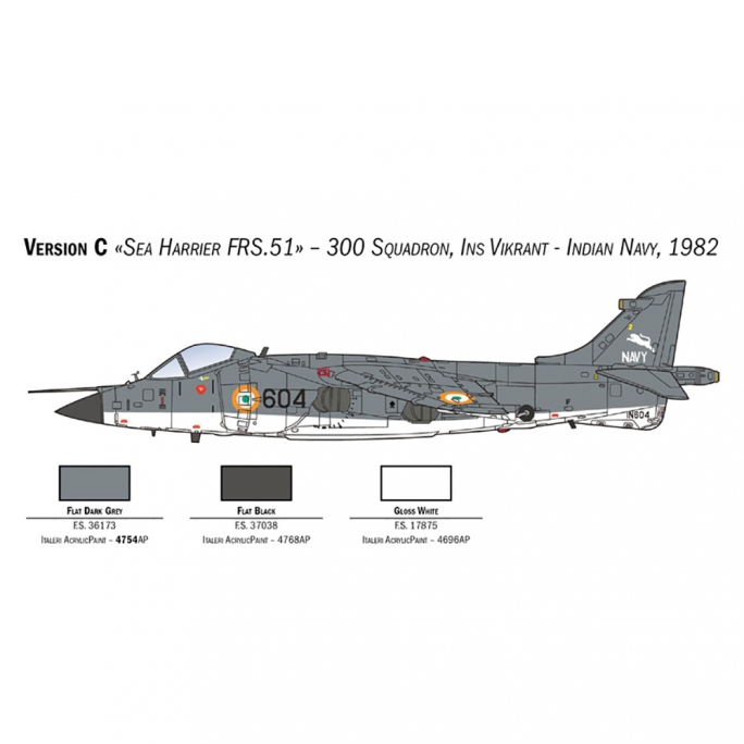 Avion FRS.1 Sea Harrier - ITALERI 1236 - 1/72