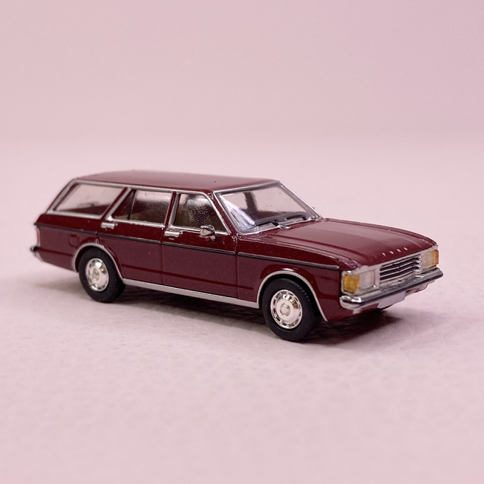 Ford Granada MK1 Break Rouge Foncé Métallisé - PCX870407 - HO 1/87