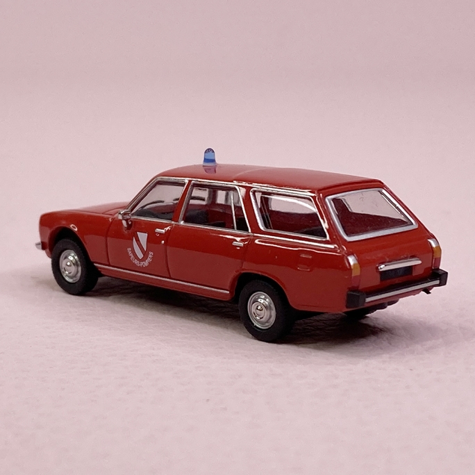 Peugeot 504 Break Sapeurs Pompiers - BREKINA / SAI 2351 - HO 1/87