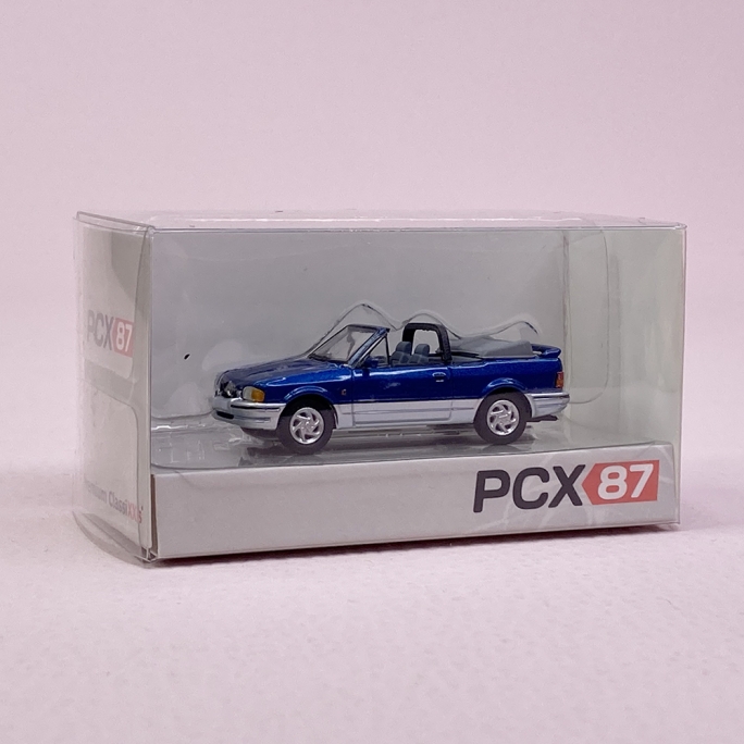 Ford ESCORT XR3 Cabriolet, Bi ton métallisé Bleu Gris - PCX870157 - HO 1/87